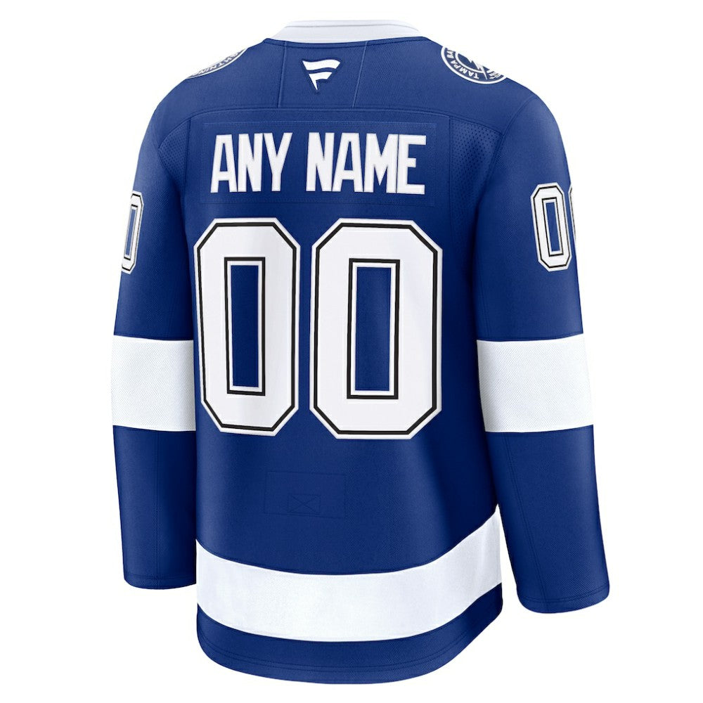Tampa Bay Lightning Fanatics Home Premium Custom Jersey - Blue - NHL 202055752