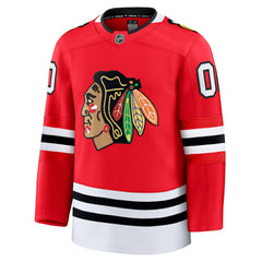 Chicago Blackhawks Fanatics Home Premium Custom Jersey - Red - NHL 202055753