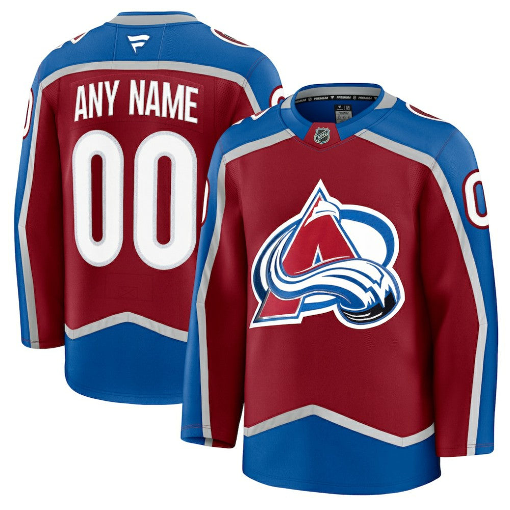 Colorado Avalanche Fanatics Home Premium Custom Jersey - Burgundy - NHL 202055757