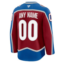 Colorado Avalanche Fanatics Home Premium Custom Jersey - Burgundy - NHL 202055757