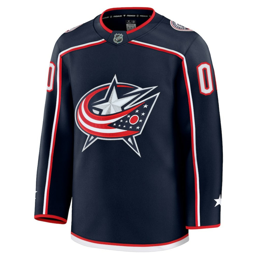 Columbus Blue Jackets Fanatics Home Premium Custom Jersey - Navy - NHL 202055763