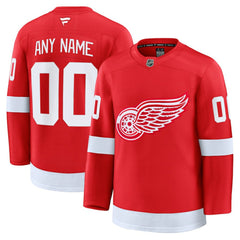 Detroit Red Wings Fanatics Home Premium Custom Jersey - Red - NHL 202055765