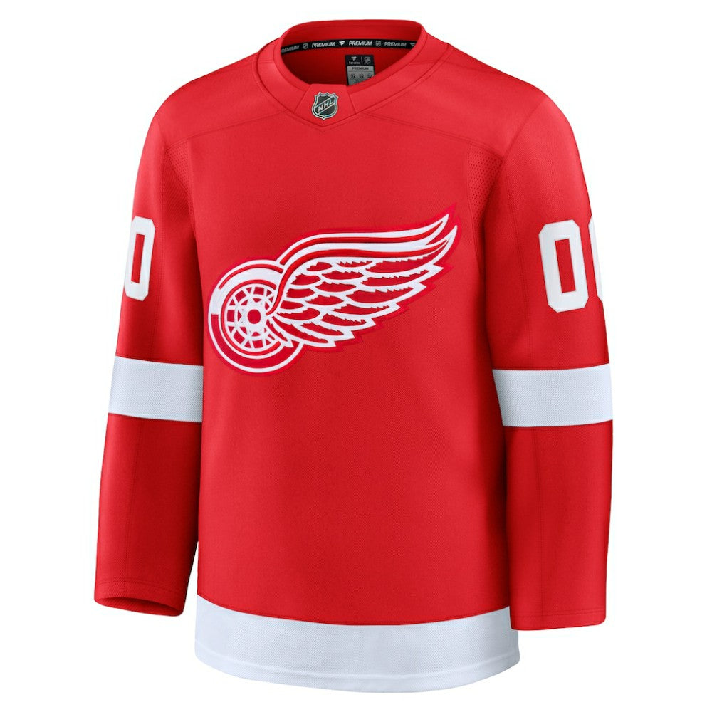 Detroit Red Wings Fanatics Home Premium Custom Jersey - Red - NHL 202055765