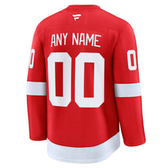 Detroit Red Wings Fanatics Home Premium Custom Jersey - Red - NHL 202055765