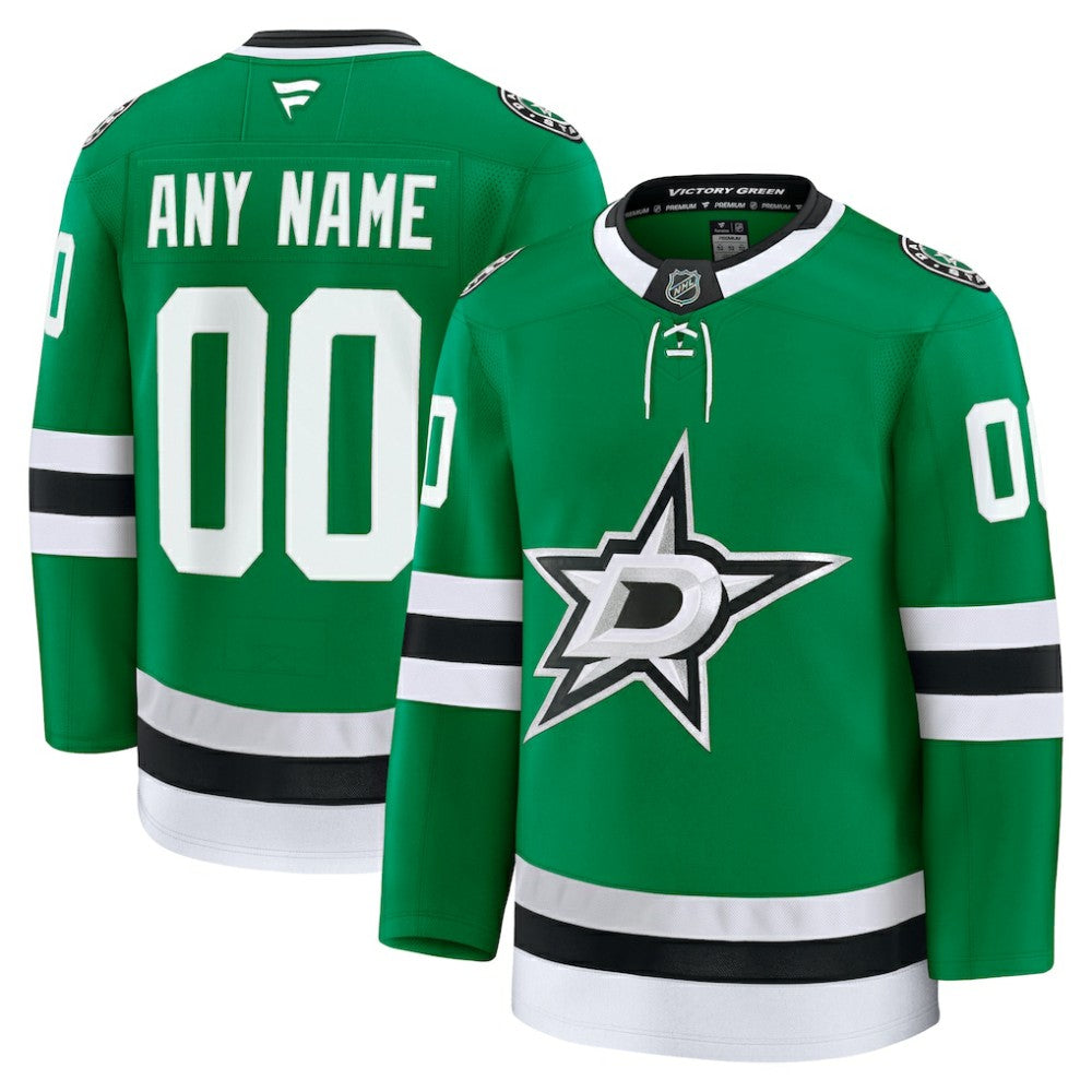 Dallas Stars Fanatics Home Premium Custom Jersey - Kelly Green - NHL 202055768