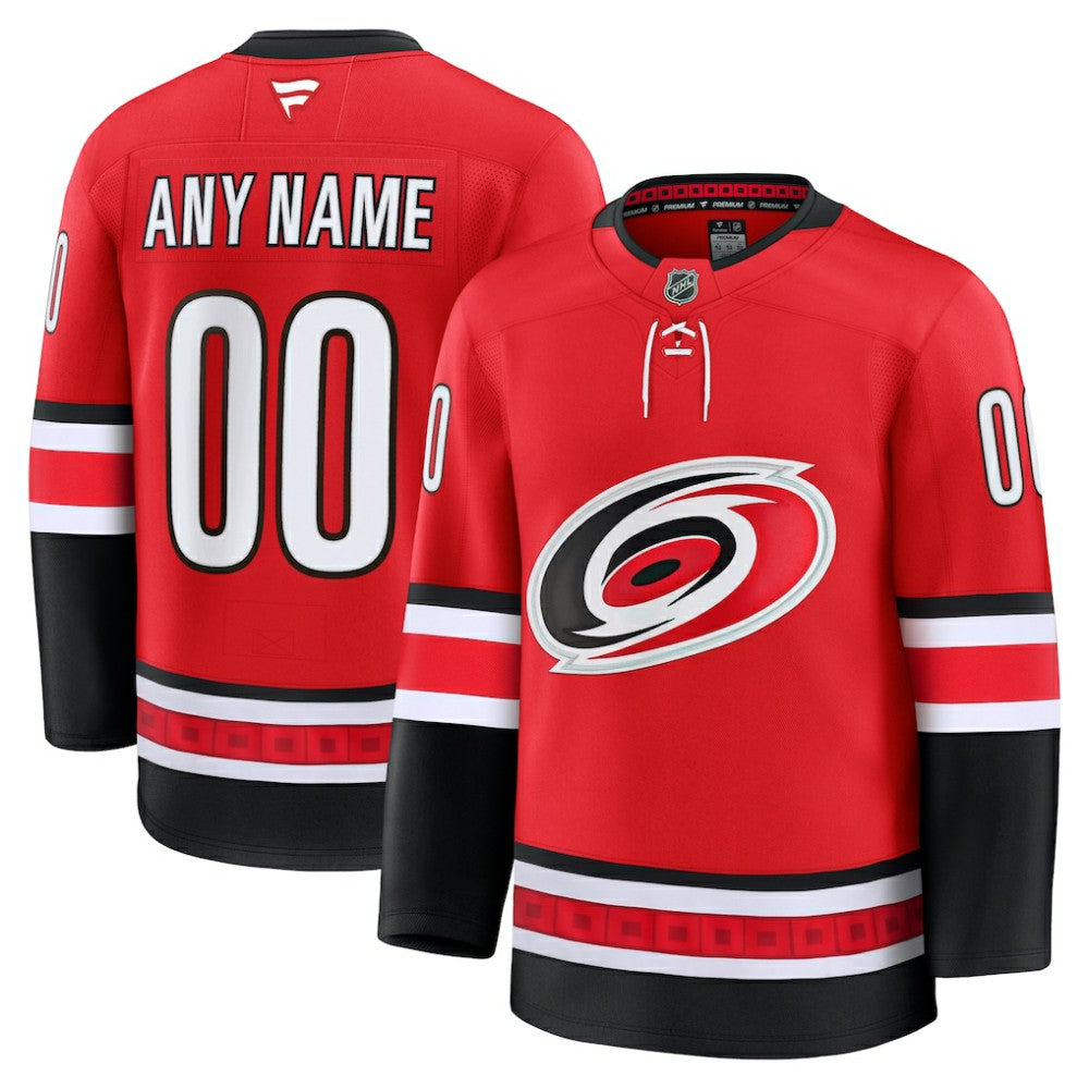 Carolina Hurricanes Fanatics Alternate Premium Custom Jersey - Red - NHL 202055780