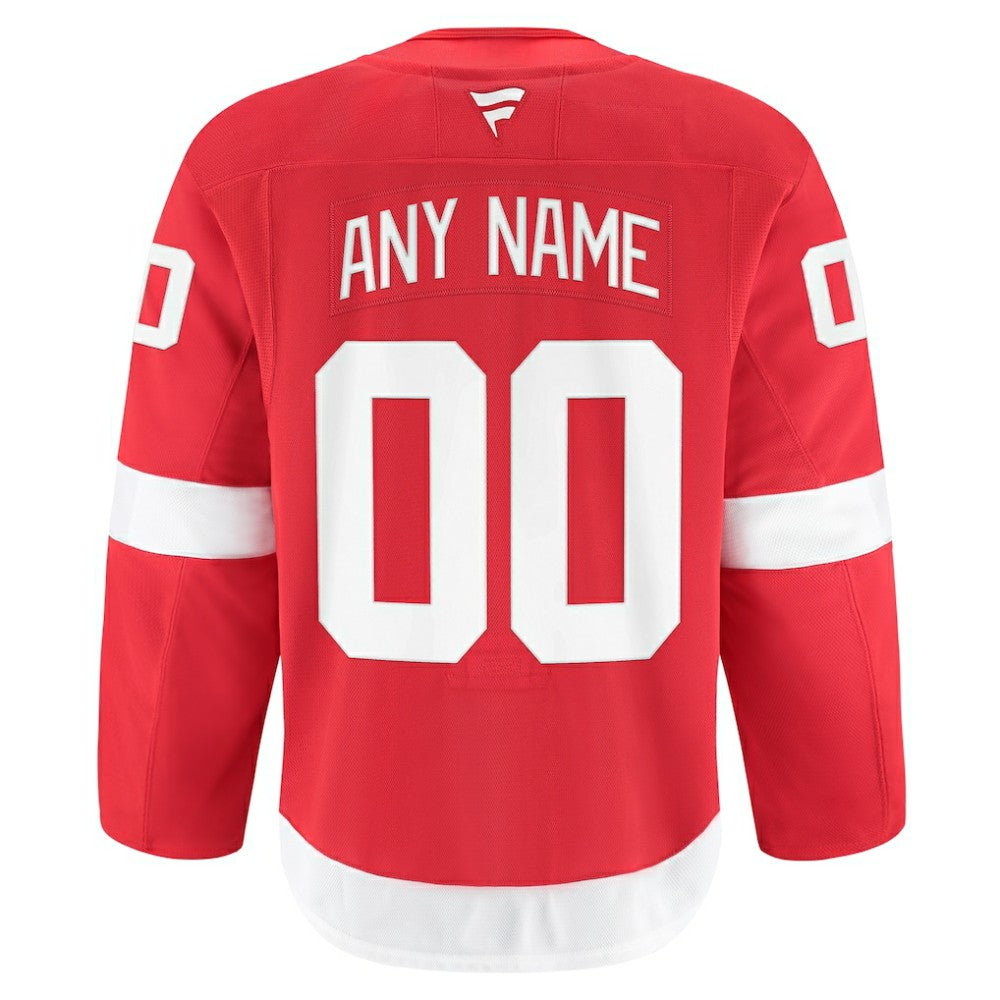 Detroit Red Wings Fanatics Home Authentic Pro Custom Jersey - Red - NHL 202056748