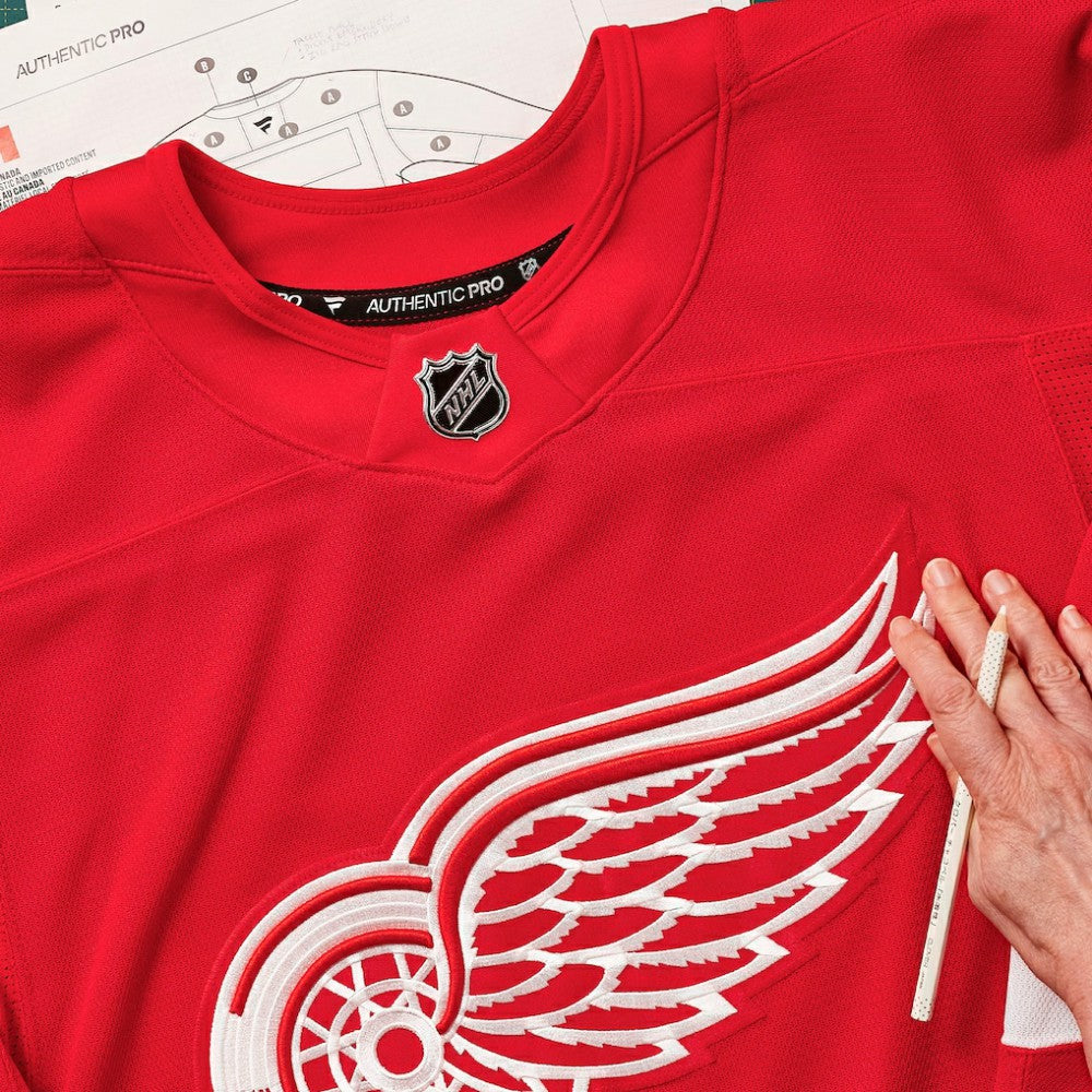 Detroit Red Wings Fanatics Home Authentic Pro Custom Jersey - Red - NHL 202056748