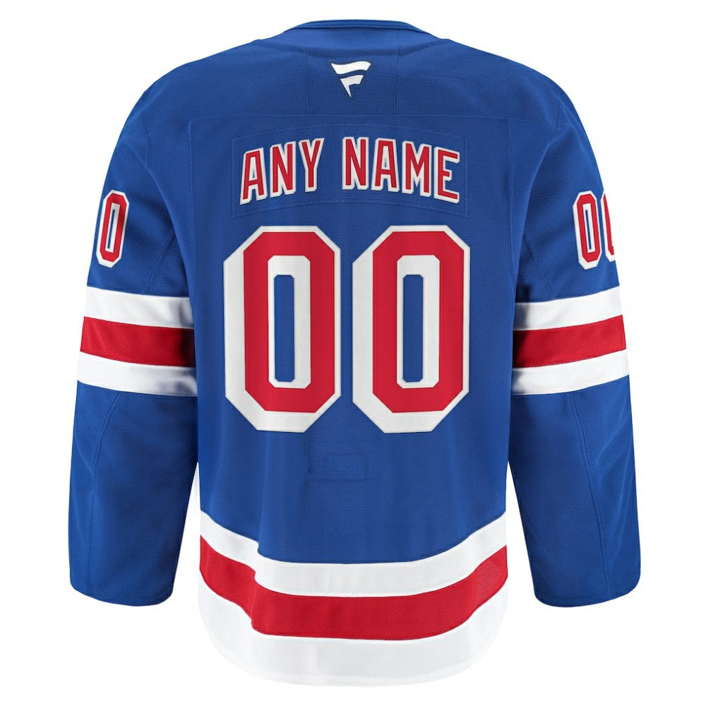 New York Rangers Fanatics Home Authentic Pro Custom Jersey - Royal - NHL 202056752