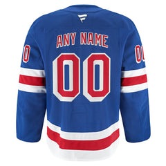 New York Rangers Fanatics Home Authentic Pro Custom Jersey - Royal - NHL 202056752