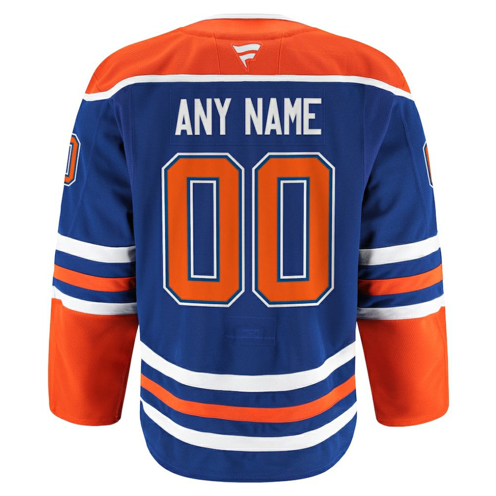Edmonton Oilers Fanatics Home Authentic Pro Custom Jersey - Royal - NHL 202056754