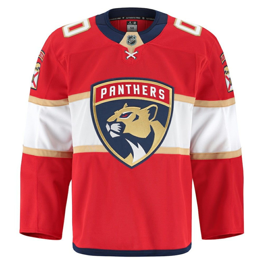 Florida Panthers Fanatics Home Authentic Pro Custom Jersey - Red - NHL 202056755