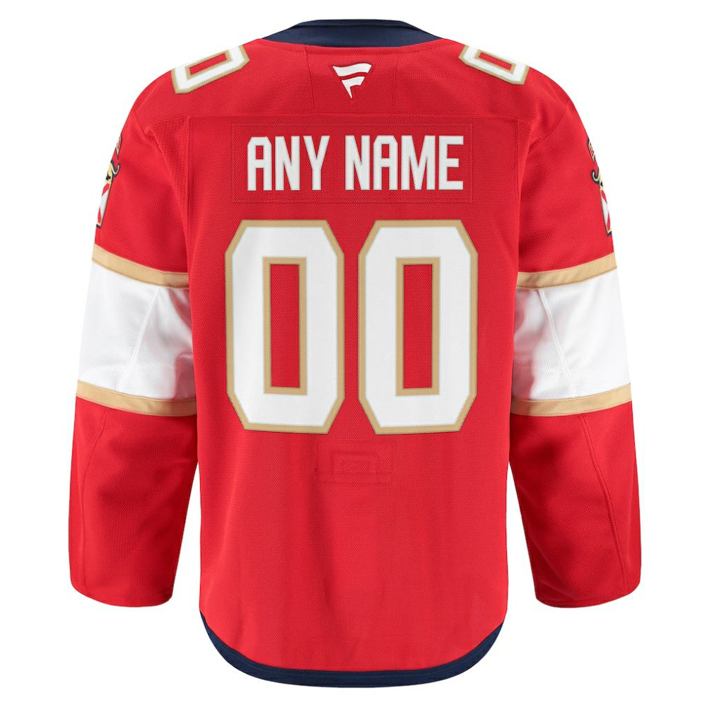 Florida Panthers Fanatics Home Authentic Pro Custom Jersey - Red - NHL 202056755