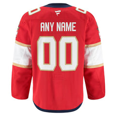 Florida Panthers Fanatics Home Authentic Pro Custom Jersey - Red - NHL 202056755