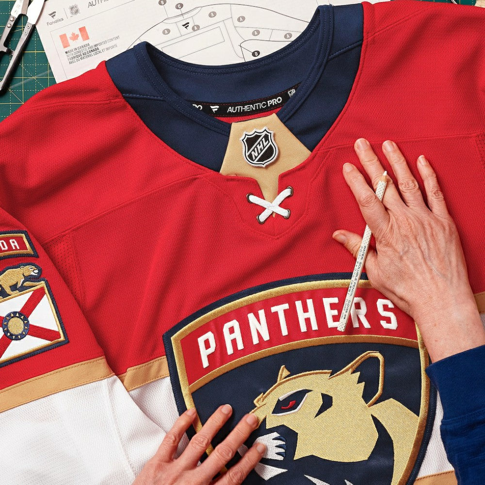 Florida Panthers Fanatics Home Authentic Pro Custom Jersey - Red - NHL 202056755