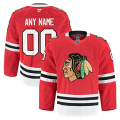 Chicago Blackhawks Fanatics Home Authentic Pro Custom Jersey - Red - NHL 202056756