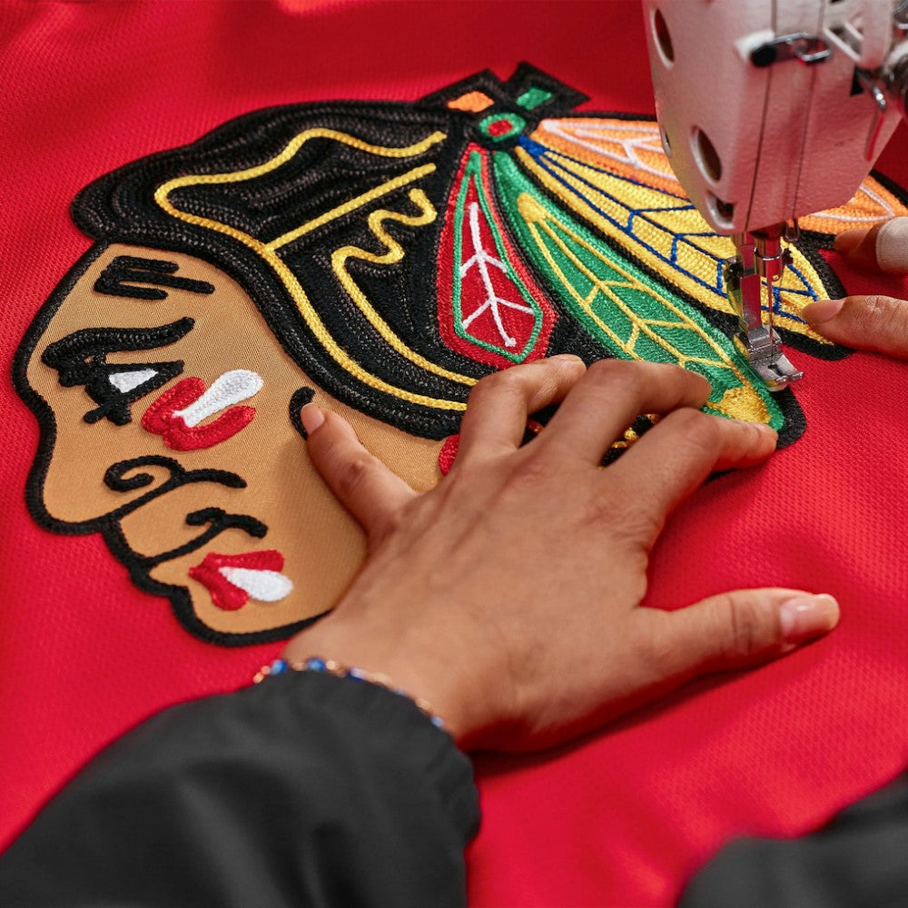 Chicago Blackhawks Fanatics Home Authentic Pro Custom Jersey - Red - NHL 202056756