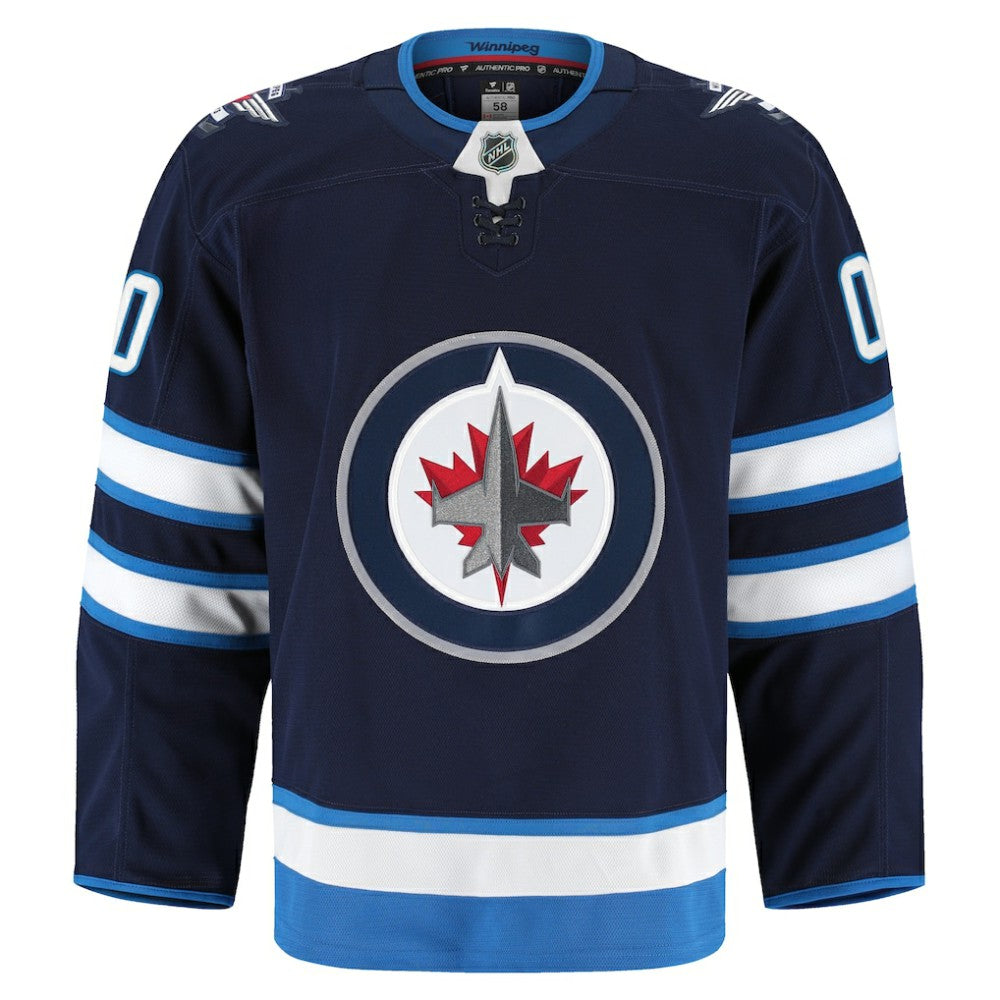 Winnipeg Jets Fanatics Home Authentic Pro Custom Jersey - Navy - NHL 202056758
