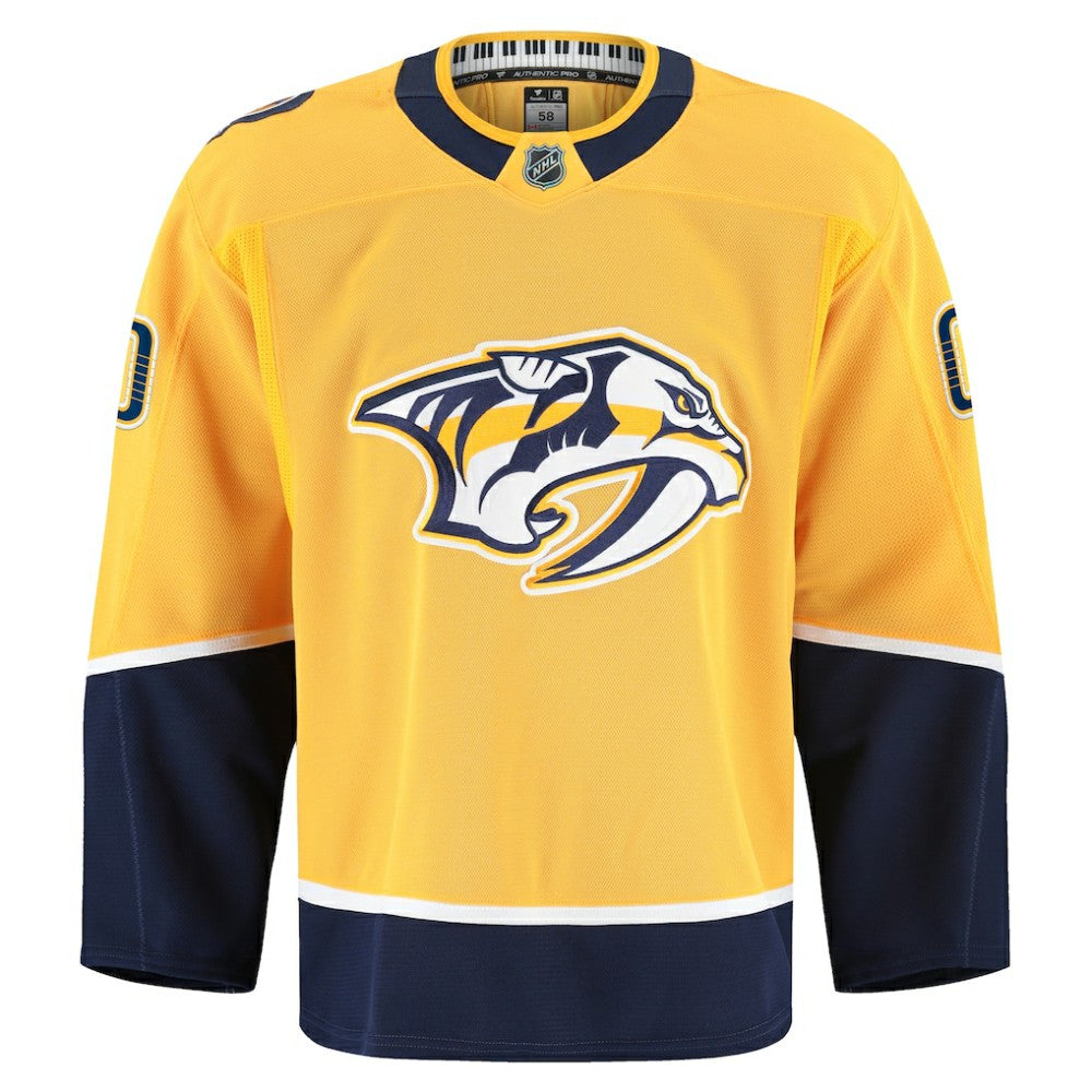 Nashville Predators Fanatics Home Authentic Pro Custom Jersey - Gold - NHL 202056759