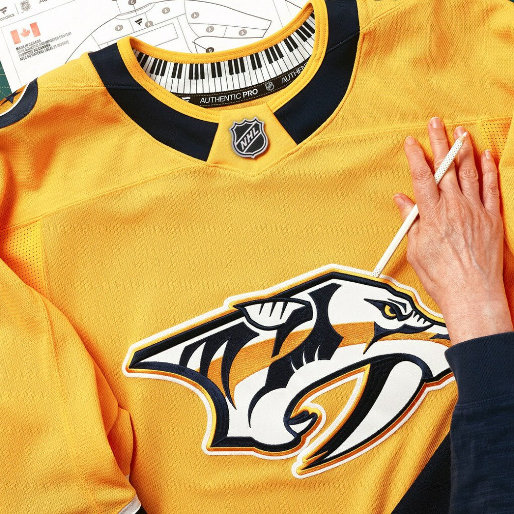 Nashville Predators Fanatics Home Authentic Pro Custom Jersey - Gold - NHL 202056759