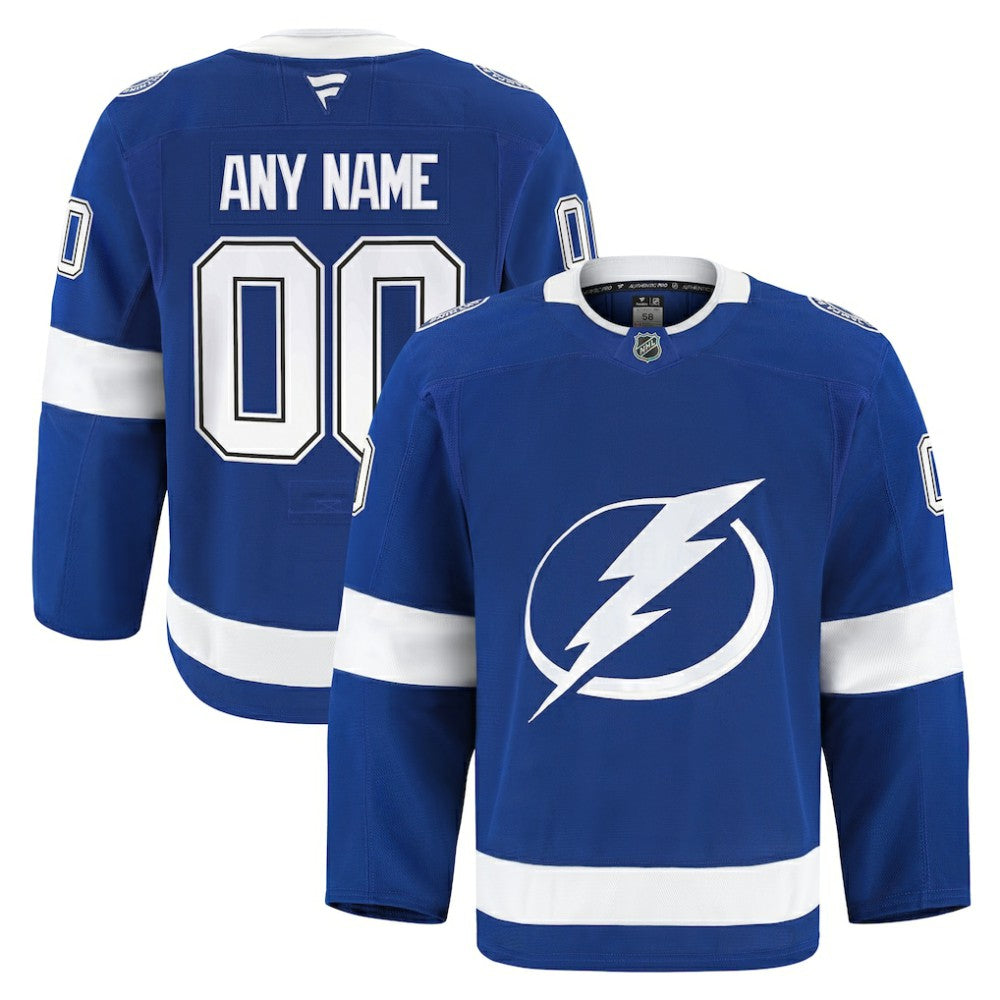 Tampa Bay Lightning Fanatics Home Authentic Pro Custom Jersey - Blue - NHL 202056760