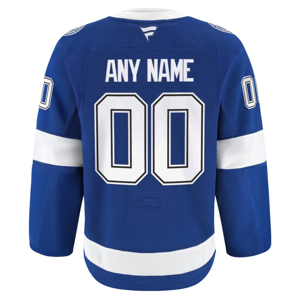 Tampa Bay Lightning Fanatics Home Authentic Pro Custom Jersey - Blue - NHL 202056760