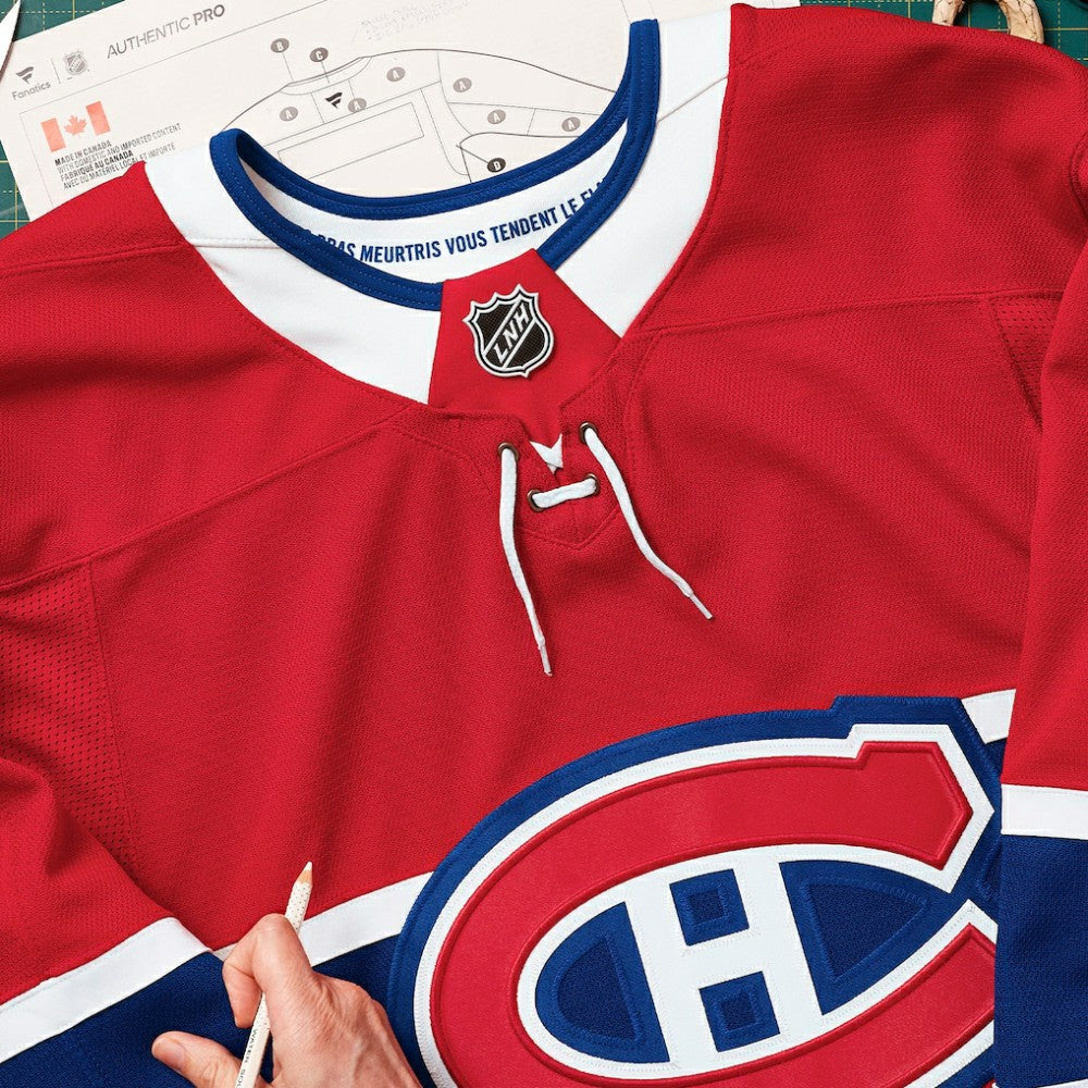 Montreal Canadiens Fanatics Home Authentic Pro Custom Jersey - Red - NHL 202056761