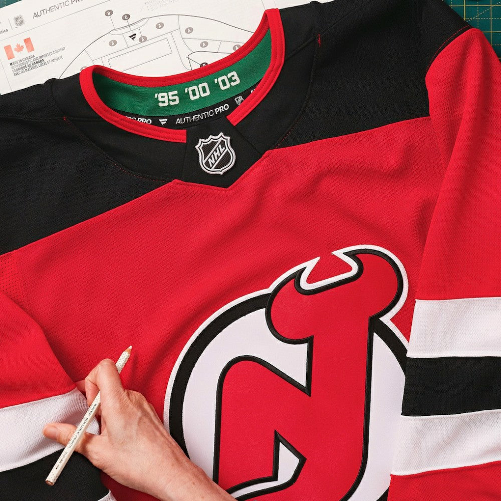 New Jersey Devils Fanatics Home Authentic Pro Custom Jersey - Red - NHL 202056763