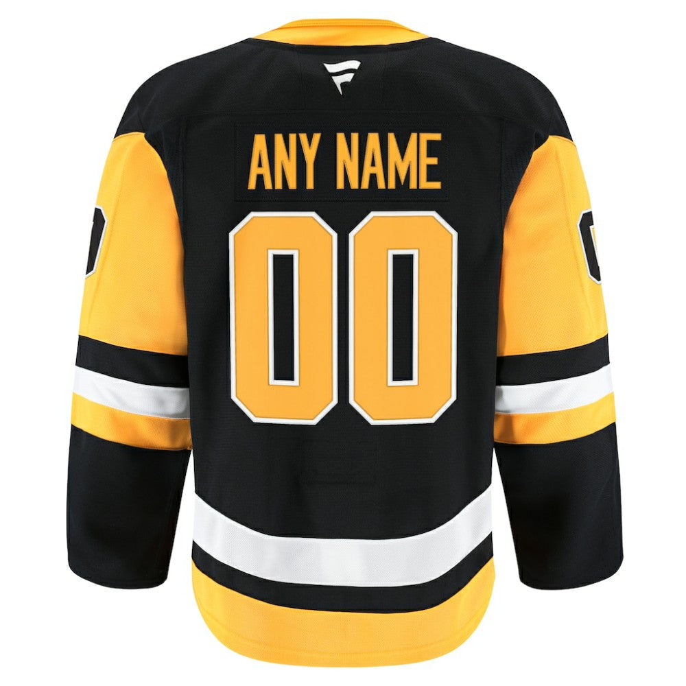 Pittsburgh Penguins Fanatics Home Authentic Pro Custom Jersey - Black - NHL 202056765