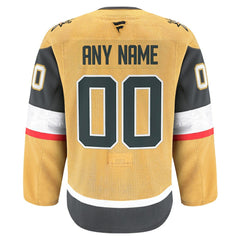 Vegas Golden Knights Fanatics Home Authentic Pro Custom Jersey - Gold - NHL 202056766