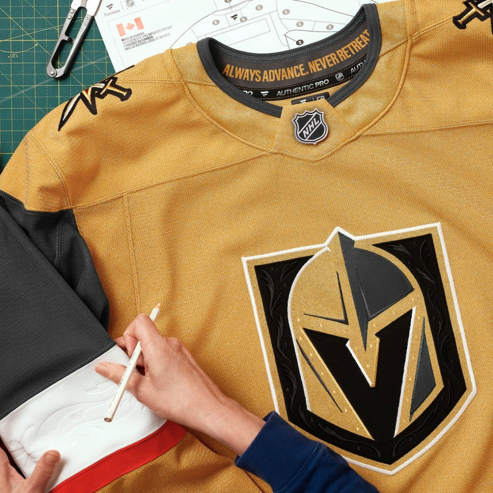 Vegas Golden Knights Fanatics Home Authentic Pro Custom Jersey - Gold - NHL 202056766