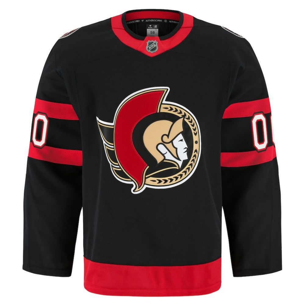 Ottawa Senators Fanatics Home Authentic Pro Custom Jersey - Black - NHL 202056767