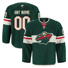 Minnesota Wild Fanatics Home Authentic Pro Custom Jersey - Green - NHL 202056768