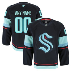 Seattle Kraken Fanatics Home Authentic Pro Custom Jersey - Navy - NHL 202056774