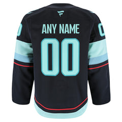 Seattle Kraken Fanatics Home Authentic Pro Custom Jersey - Navy - NHL 202056774