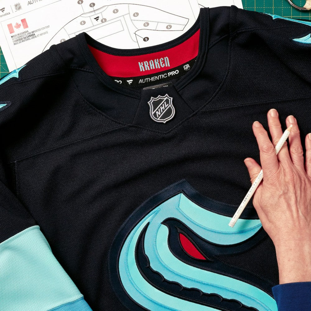 Seattle Kraken Fanatics Home Authentic Pro Custom Jersey - Navy - NHL 202056774
