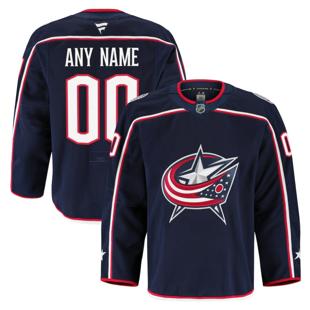 Columbus Blue Jackets Fanatics Home Authentic Pro Custom Jersey - Navy - NHL 202056776