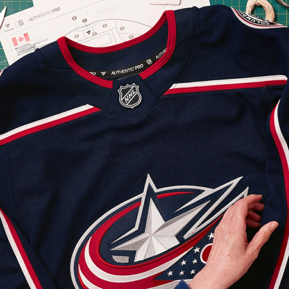 Columbus Blue Jackets Fanatics Home Authentic Pro Custom Jersey - Navy - NHL 202056776