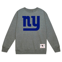 Mitchell & Ness New York Giants Basic Fleece Pullover Sweatshirt Heather Gray