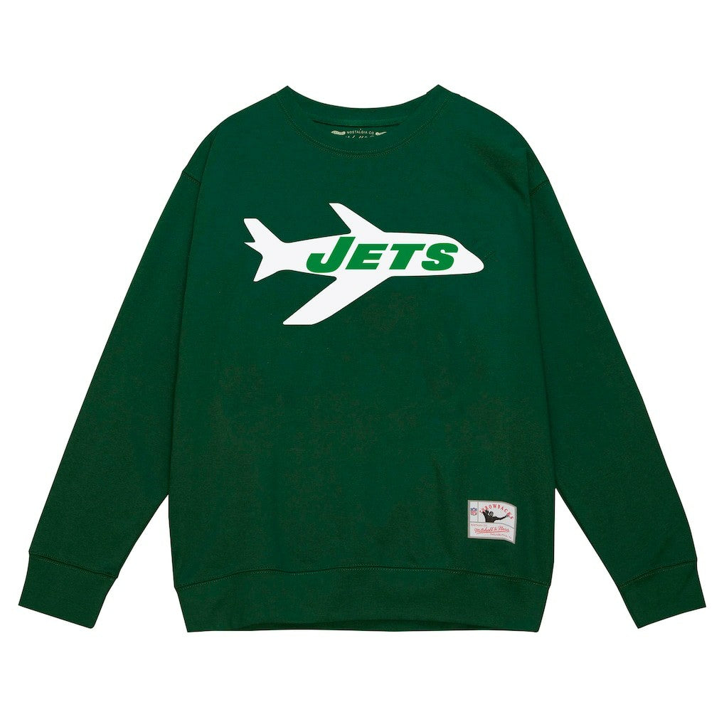 Mitchell & Ness New York Jets Basic Fleece Pullover Sweatshirt Green