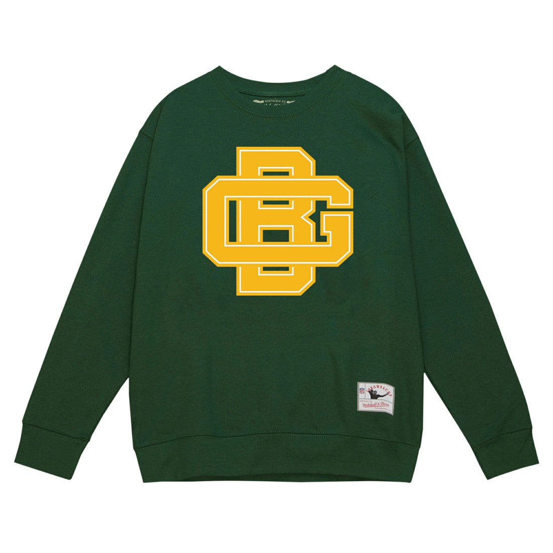 Mitchell & Ness Green Bay Packers Basic Fleece Pullover Sweatshirt Green