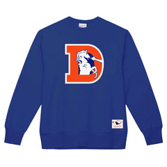 Mitchell & Ness Denver Broncos Basic Fleece Pullover Sweatshirt Royal