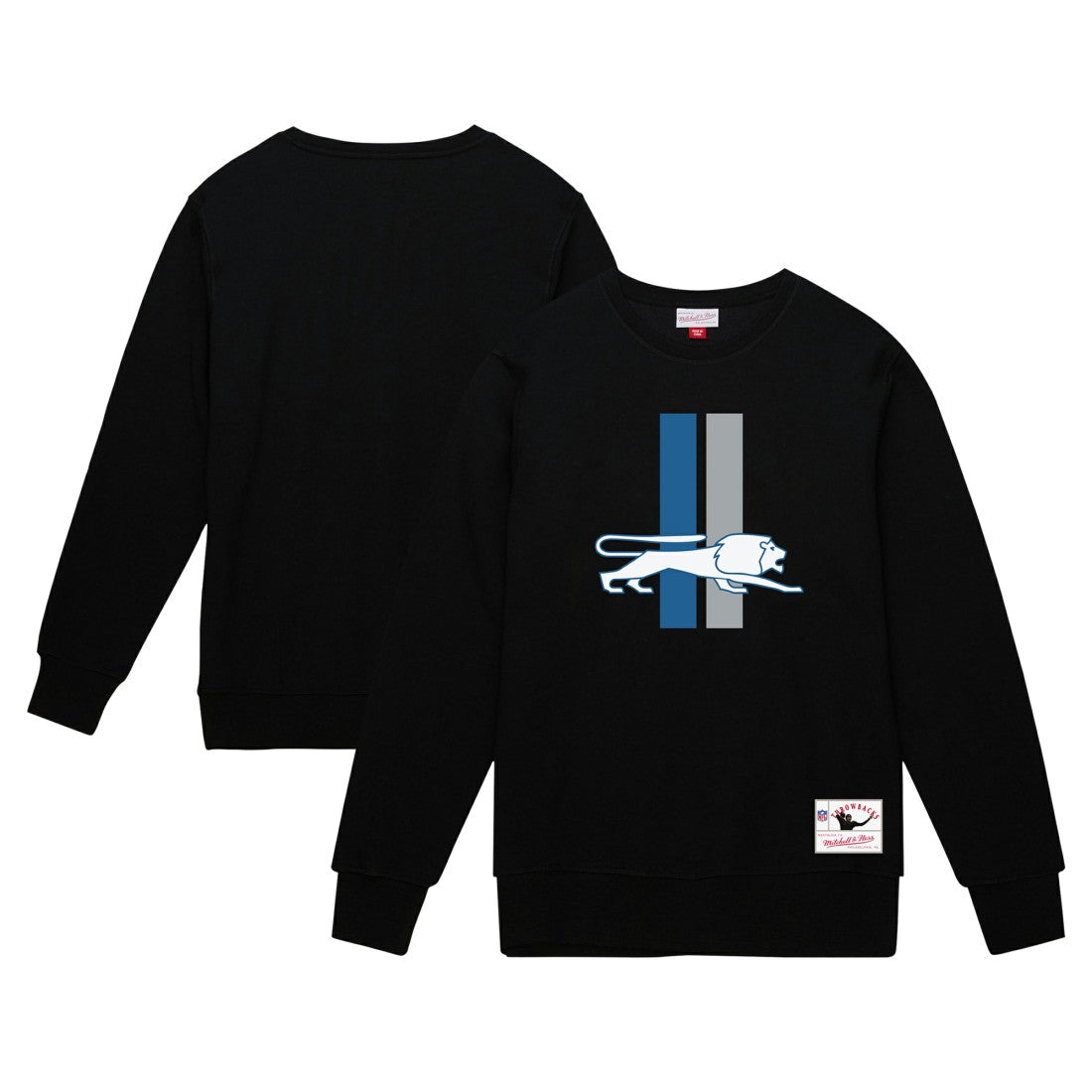 Mitchell & Ness Detroit Lions Basic Fleece Pullover Sweatshirt Black