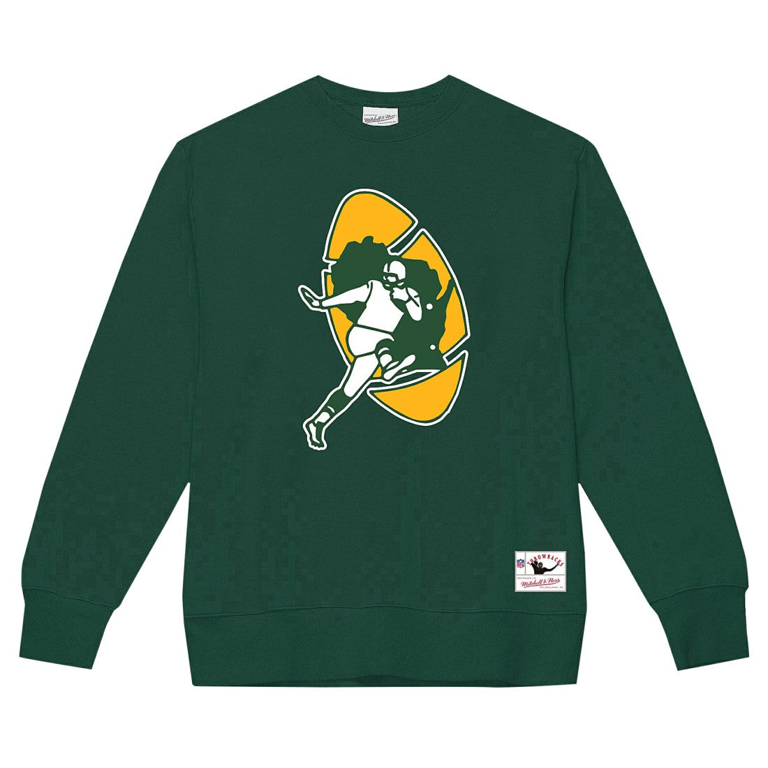 Mitchell & Ness Green Bay Packers Basic Fleece Pullover Sweatshirt Dark Green