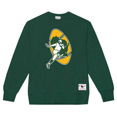 Mitchell & Ness Green Bay Packers Basic Fleece Pullover Sweatshirt Dark Green