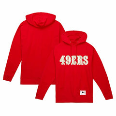 Mitchell & Ness San Francisco 49ers Team Wordmark Vintage Pullover Hoodie Scarlet