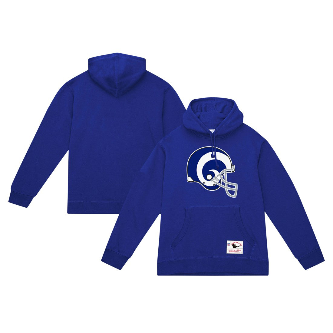 Mitchell & Ness Los Angeles Rams Helmet Logo Vintage Pullover Hoodie Royal