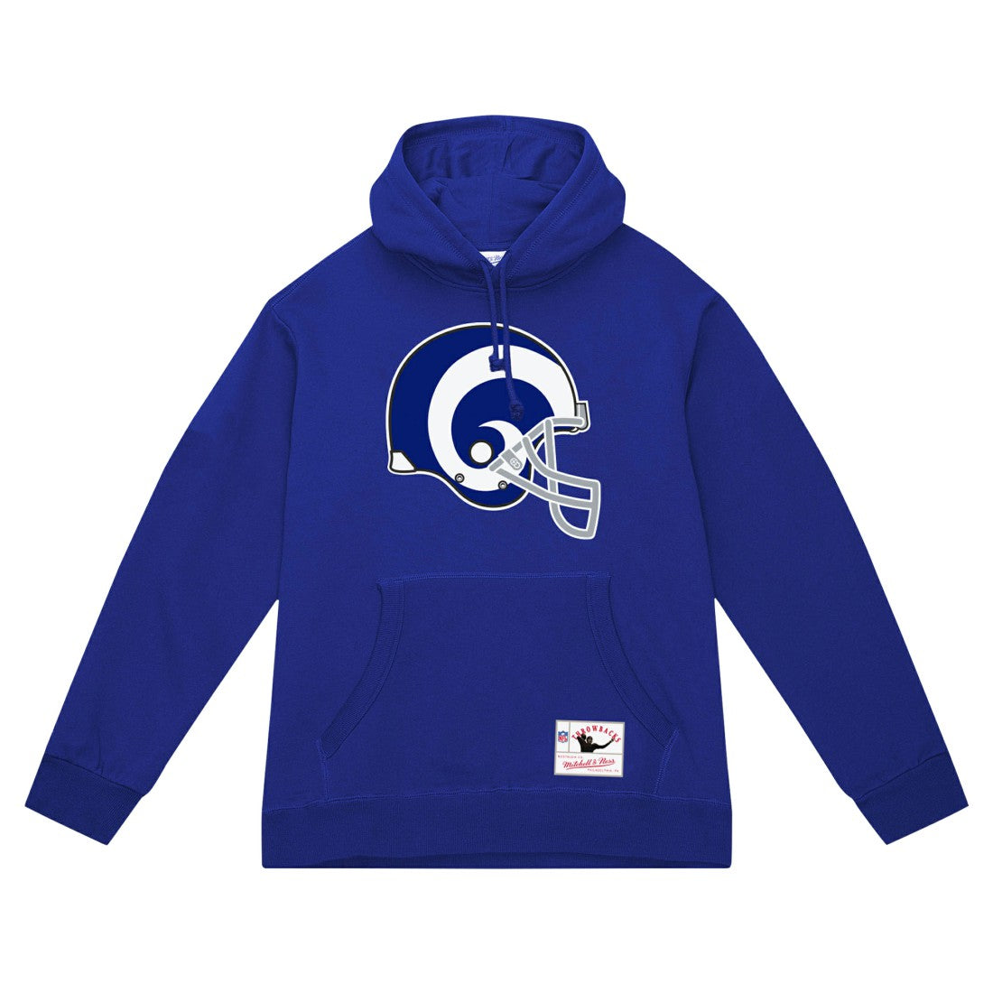 Mitchell & Ness Los Angeles Rams Helmet Logo Vintage Pullover Hoodie Royal