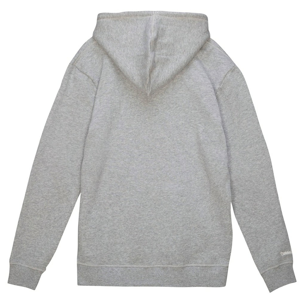 Mitchell & Ness Minnesota Vikings Helmet Logo Vintage Pullover Hoodie Heather Gray