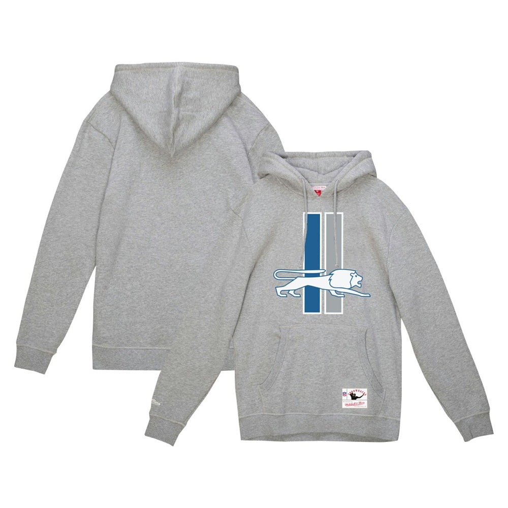 Mitchell & Ness Detroit Lions Vintage Pullover Hoodie Heather Gray